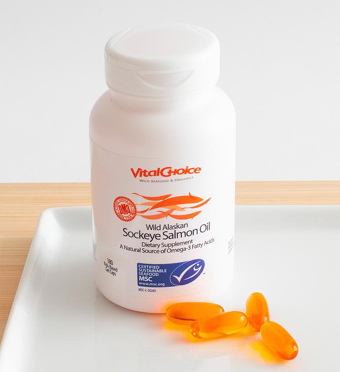 MSC Wild Alaskan Sockeye Salmon Oil - 500mg gel caps